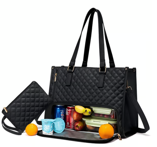 🔥Damska torba na lunch Bento 3 w 1🎁Bezpłatny pasujący portfel ⏰