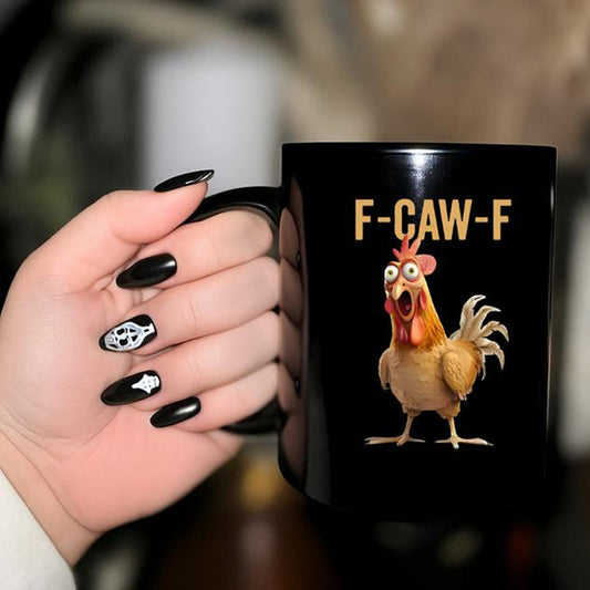F-Caw-F Zabawny kubek z kurczakiem