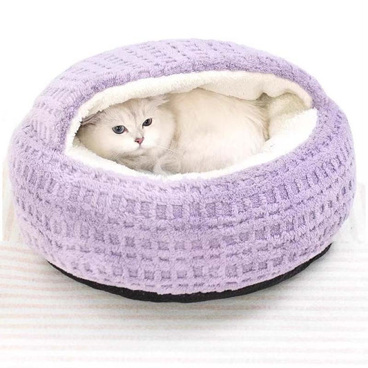 🐱Przytulne legowisko dla kota z kapturem