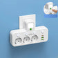 🔌⚡Inteligentna listwa zasilająca z portami USB（Wtyczka Unii Europejskiej）