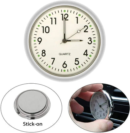 Świecący zegar z naklejką samochodową