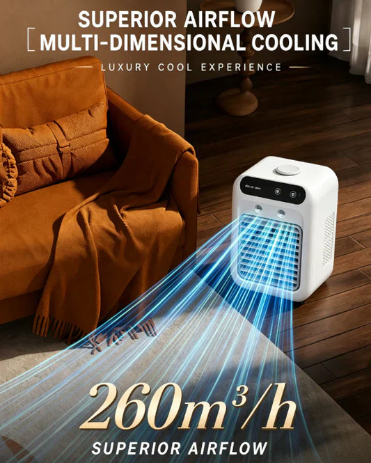 🌬️ Przenośny, cichy wentylator 3 w 1 –❄️🔇 Cicha praca, zasilanie przez USB – płatność przy odbiorze ✅