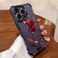 2025  HOT SALE🔥Anti-Drop Red Rose Etui na telefon do iPhone'a z serii 13-16