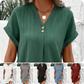 🔥👚Damska sukienka z krótkim rękawem V-Neck w jednolitym kolorze
