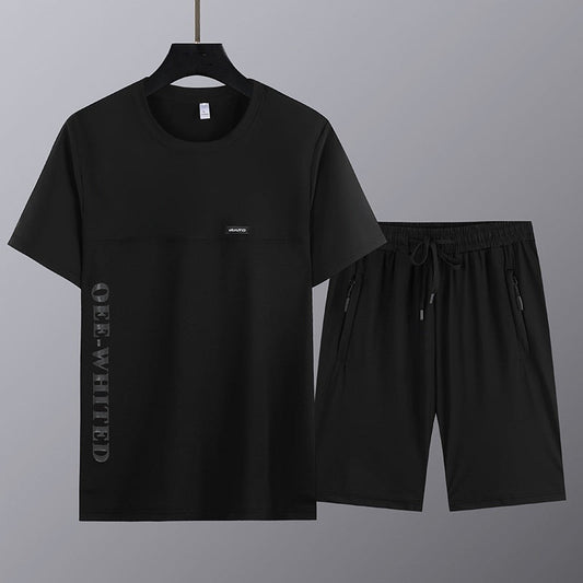 👕 Męski 2-częściowy zestaw z krótkim rękawem i szortami