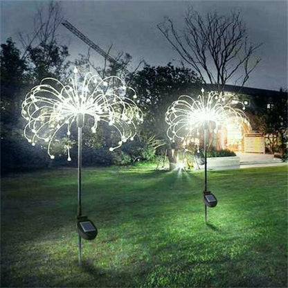 🎇Wodoodporna solarna lampa ogrodowa z fajerwerkami