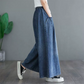 Spodnie jeansowe z szerokimi nogawkami w stylu vintage
