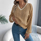Women’s Long Sleeve V-Neck Knit Sweater