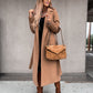 Women's Open Front Belted Overcoat