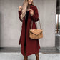 Women's Open Front Belted Overcoat