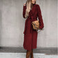 Women's Open Front Belted Overcoat