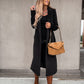 Women's Open Front Belted Overcoat