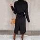 Women's Open Front Belted Overcoat