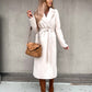 Women's Open Front Belted Overcoat