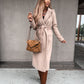 Women's Open Front Belted Overcoat