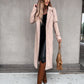 Women's Open Front Belted Overcoat
