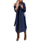 Women's Open Front Belted Overcoat
