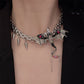 Regulowany naszyjnik typu choker dla kobiet z motywem smoka