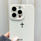🔥Matowe etui na iPhone'a z wzorem krzyża