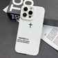 🔥Matowe etui na iPhone'a z wzorem krzyża