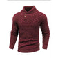 Męski sweter z teksturowanym stójką