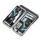 Zestawy do manicure ze stali nierdzewnej z etui z PU
