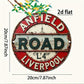 Vintage Anfield Road L4 Aluminum Wall Sign