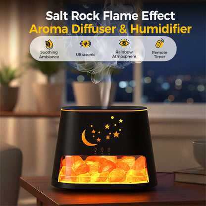 Dyfuzor zapachowy i nawilżacz powietrza Salt Rock Flame Effect