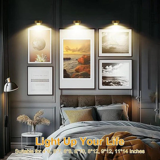 Minimalistyczny, ładowalny reflektor ścienny LED