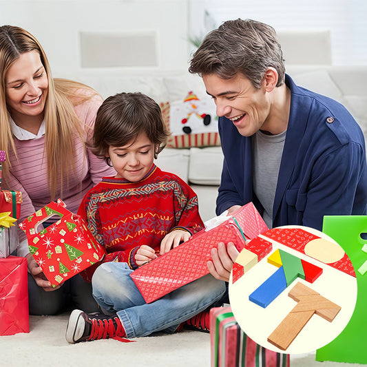 Drewniana zabawka edukacyjna w kształcie litery T