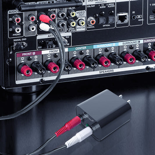 Adapter audio odbiornik Bluetooth 5.0 – Bezprzewodowe przesyłanie dźwięku, jakość Hi-Fi i podłącz i używaj