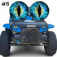 🦁 Naklejki na reflektory „Beast Eye” – 1 para 💡🚗