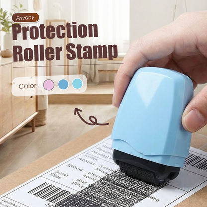 🔒 Stempel rolkowy chroniący prywatność – ochrona danych osobowych | Bezpieczna osłona dokumentów 📜🖊️✨