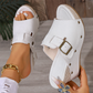 👡 Sandały na Koturnie – Damskie, z Odsłoniętymi Palcami✨🌴👠