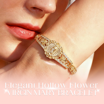📿🌸 Elegancka bransoletka z ażurowym wizerunkiem Matki Boskiej – mistrzowska rzeźba – płatność przy odbiorze ✨✅