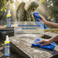 Spray do czyszczenia nagrobków – środek do pielęgnacji nagrobków o neutralnym pH, usuwa mech i glony ✨ Bezpieczny dla granitu, marmuru i wapienia | Środek do pielęgnacji kamienia nagrobkowego