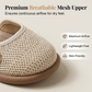 Breathable Mesh Flat Sandals with Ankle Strap