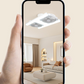 🏠 Lampa z wentylatorem sufitowym z oprawą E27 – 🌬️wiele prędkości wentylatora + regulacja jasności i barwy światła – płatność przy odbiorze💪