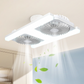 🏠 Lampa z wentylatorem sufitowym z oprawą E27 – 🌬️wiele prędkości wentylatora + regulacja jasności i barwy światła – płatność przy odbiorze💪