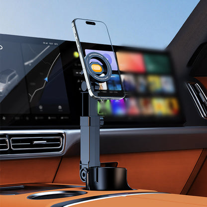 📱🥤Uchwyt na kubek do samochodu z funkcją uchwytu na telefon — obrót o 360°, obsługa jedną ręką 🚗