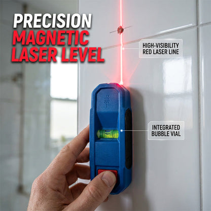 🔨📏 Trzyfunkcyjny laserowy poziomica z uchwytem magnetycznym – precyzyjne pozycjonowanie – płatność przy odbiorze ✅