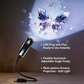 🌌🌙 Lampka nocna USB z projekcją galaktyki i księżyca – obracające się gwiaździste niebo, sprzyjająca zasypianiu atmosfera – płatność przy odbiorze ✨✅