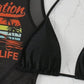 🔥Now on sale-3-Piece Bikini Set with Graphic Cover-Up