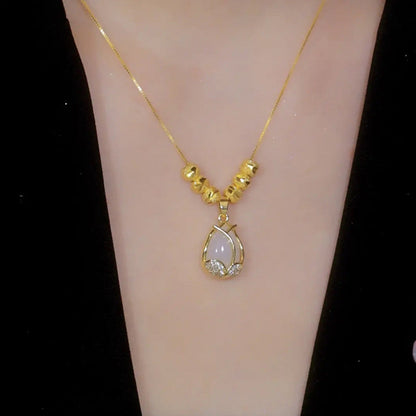 🌷✨ Elegancki naszyjnik z zawieszką w kształcie tulipana – Delikatne pory roku – Płatność przy odbiorze 💎✅
