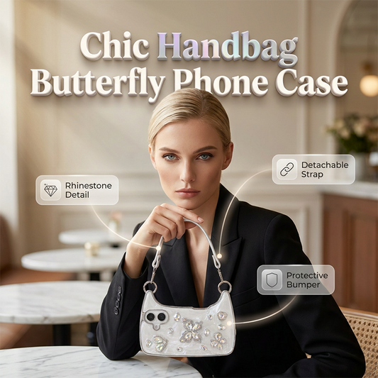 📢📢⏰ Etui na telefon w kształcie motyla 3D (z paskiem) – płatność przy odbiorze 🦋✅