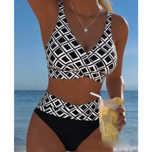 ⏳🔥 Damska bikini z wysokim stanem – 🏖️ zakrywa brzuch i wyszczupla sylwetkę – płatność przy odbiorze