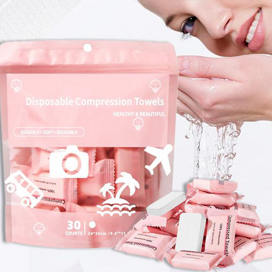 🧼 Przenośny ręcznik kompresyjny – 💖 lekki i higieniczny – płatność przy odbiorze