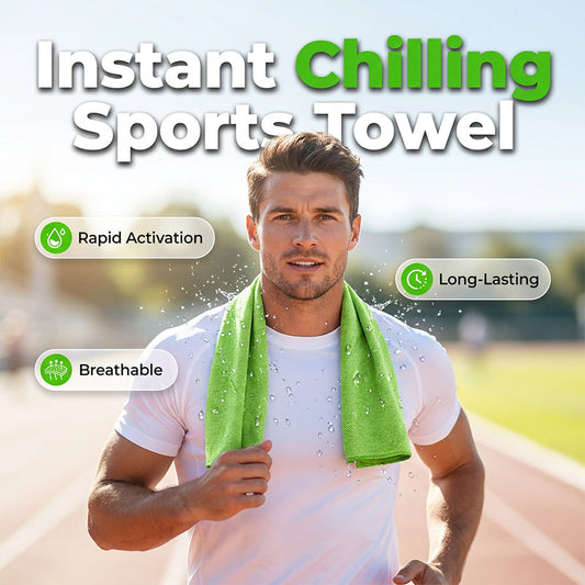 🏃‍♂️ Ręcznik sportowy z efektem chłodzenia – 🧣 Oddychający i przyjazny dla skóry – Płatność przy odbiorze ✅