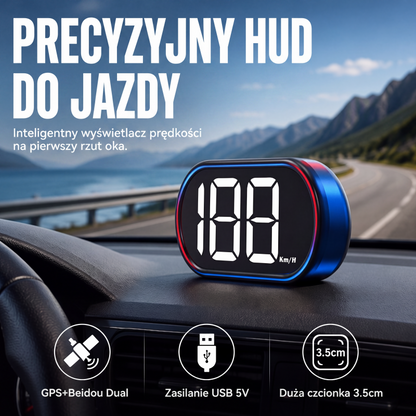 Uniwersalny wyświetlacz samochodowy typu HUD Head-Up Display