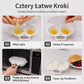Rano brakuje Ci czasu na zdrowe śniadanie? – mikrofalowa forma do jajek w koszulkach – wypróbuj szybkie i zdrowe gotowanie bez oleju. Na pobranie! 🍳